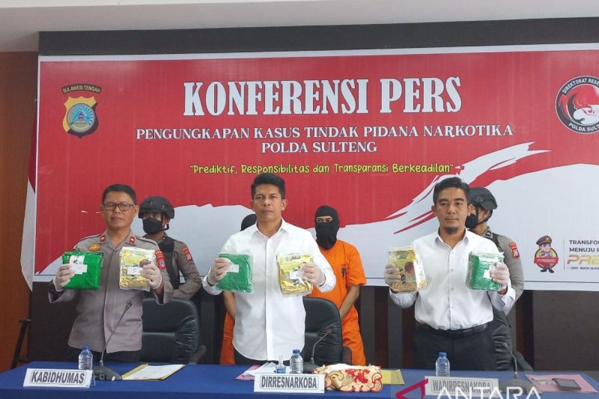 Polda Sulteng ungkap peredaran 20 kilogram sabu di Kota Palu