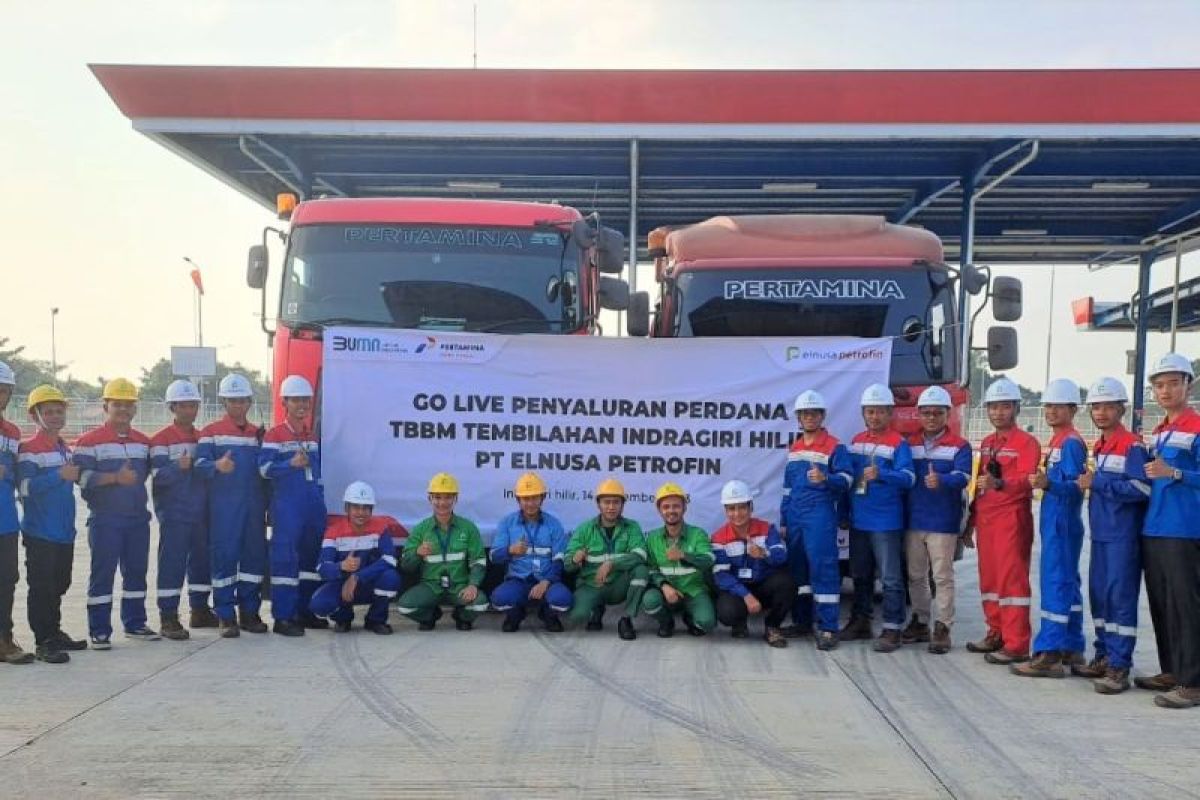 PT Elnusa Petrofin sukses gelar "Go Live" penyaluran perdana BBM di Fuel Terminal Indragiri Hilir