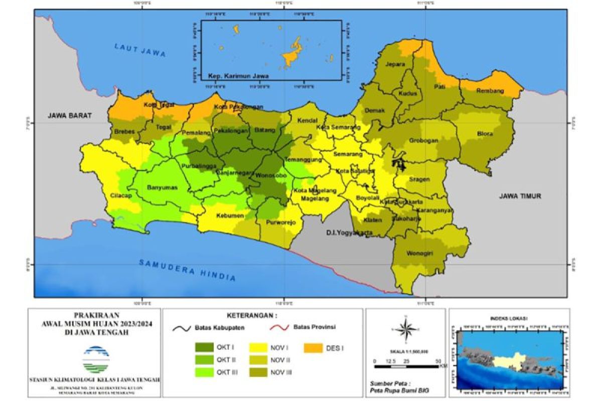 BMKG prakirakan wilayah Jateng selatan masuki awal masa  pancaroba