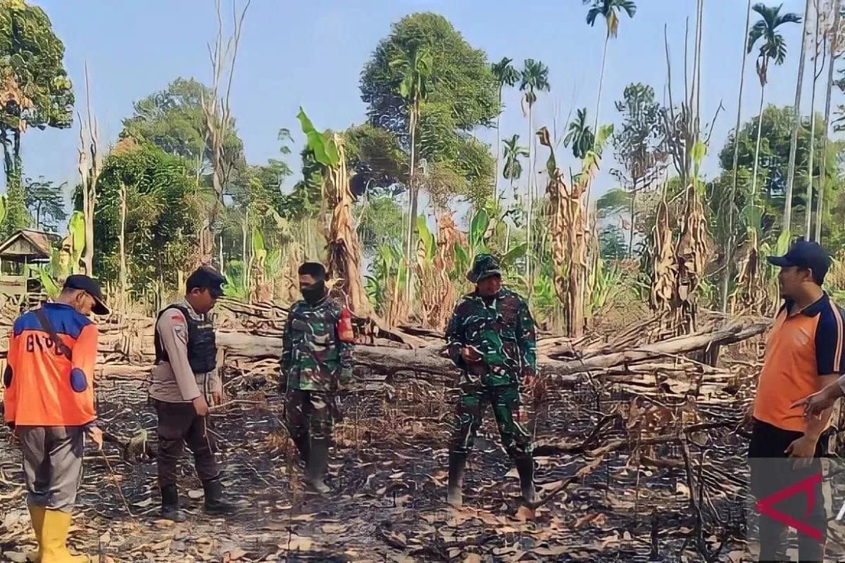 BPBD OKU Selatan lcek titik panas di Desa Datar