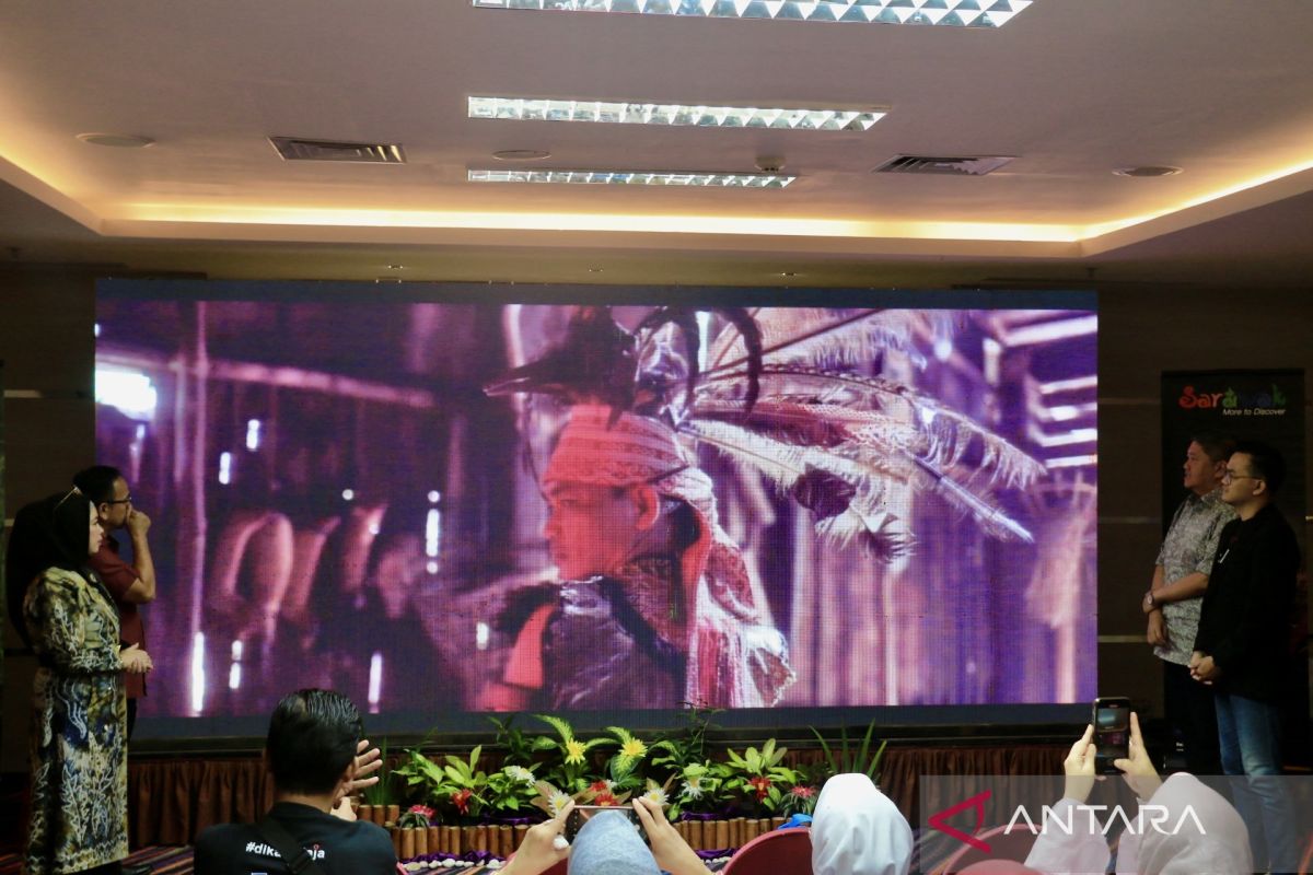 Launching Sarawak Tourism Board di Kota Banjarmasin, Kalimantan Selatan, Kamis (21/9/2023). (ANTARA/Tumpal Andani Aritonang)