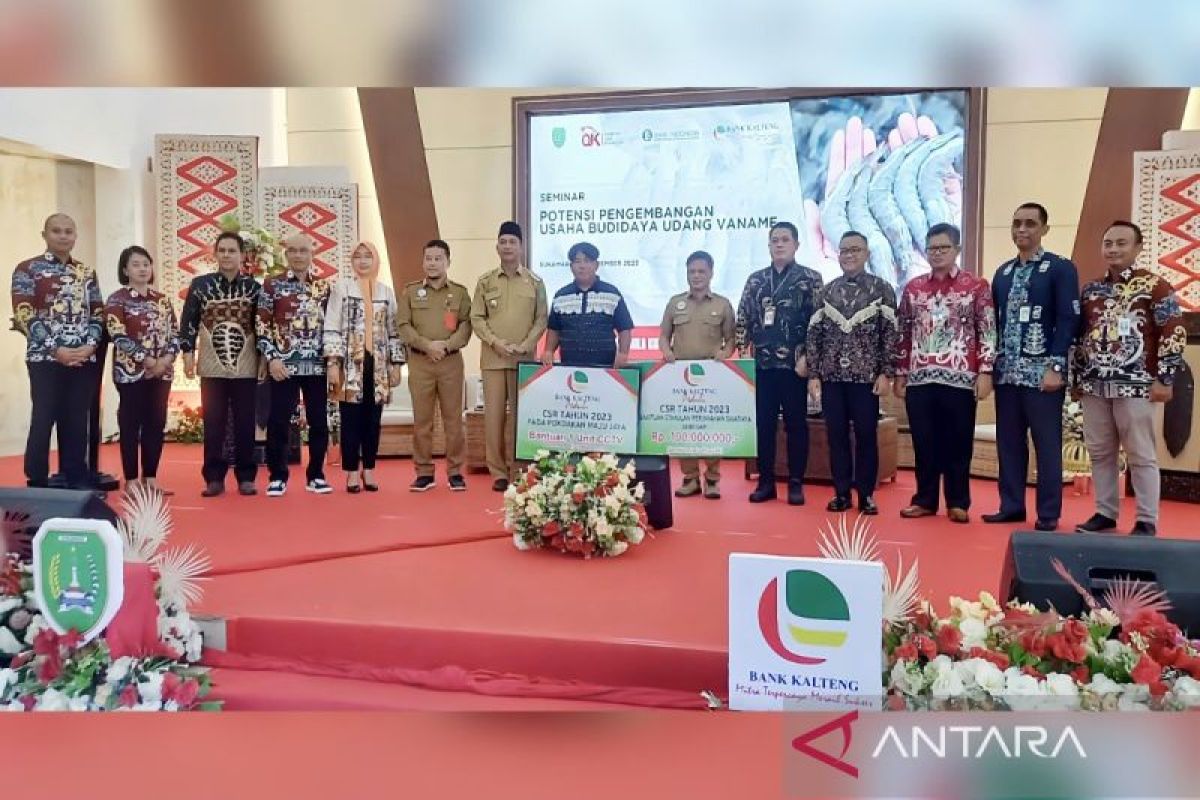 Bank Kalteng beri dukungan penuh, optimalkan budi daya udang vaname di Sukamara