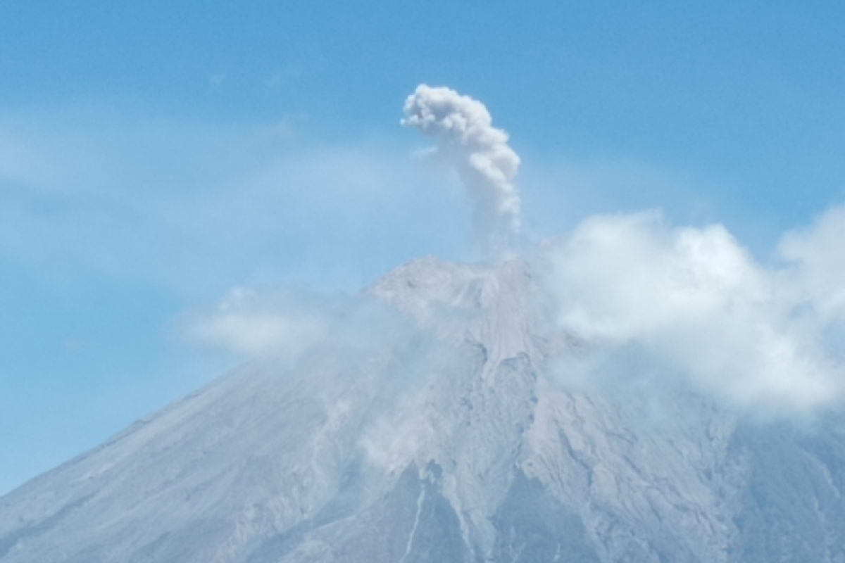 Gunung Semeru meletus