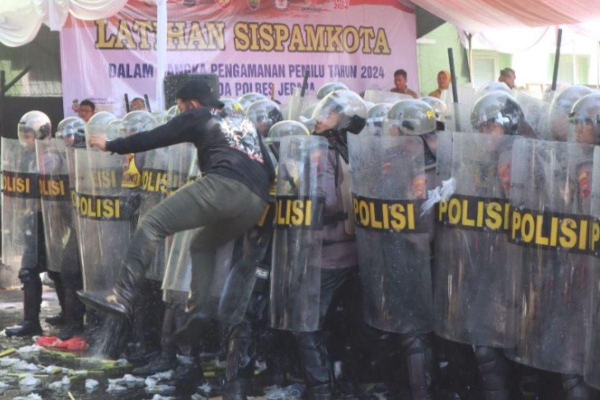 Polres  Jepara gelar sispamkota untuk pengamanan Pemilu 2024