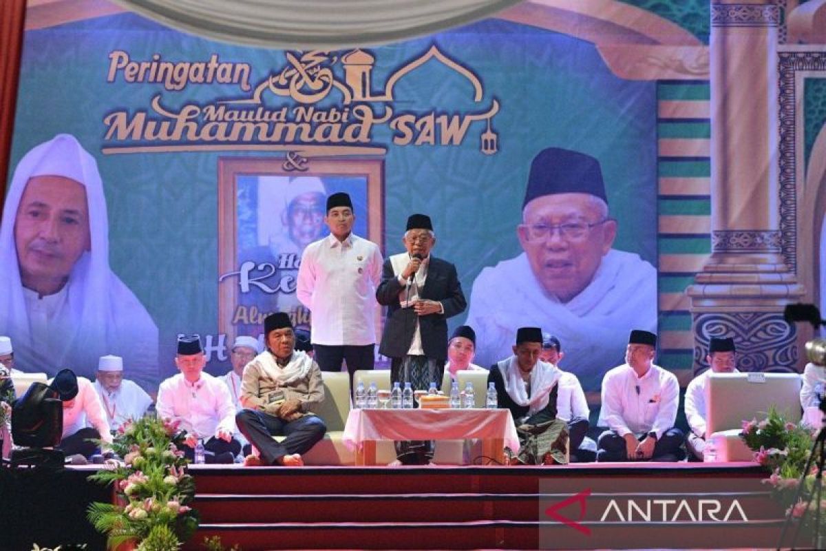 Wapres hadiri Maulid Nabi Muhammad dan Haul Ke-30 Abuya Amin