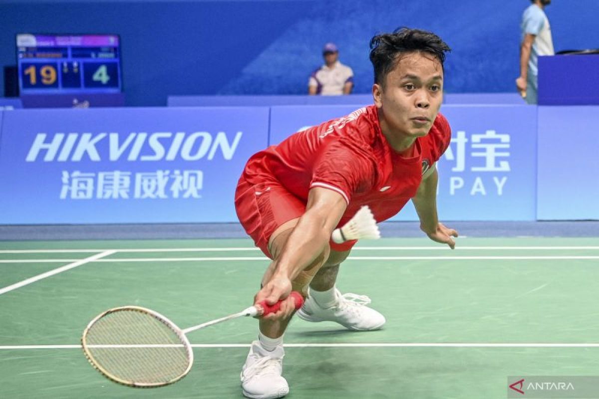 Ginting lolos ke babak kedua di nomor perseorangan Asian Games 2022