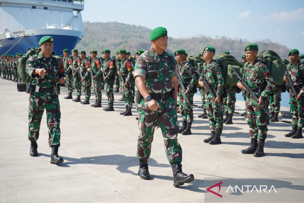 Danrem Wira Bhakti melepas keberangkatan Satgas Pamtas RI-Timor Leste