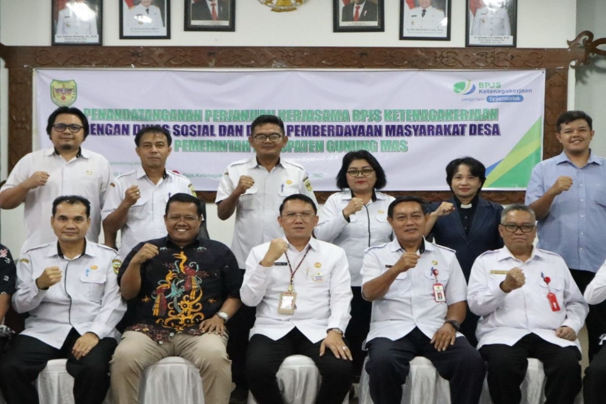 Pemkab Gumas gandeng BPJS Ketenagakerjaan lindungi ribuan pekerja rentan