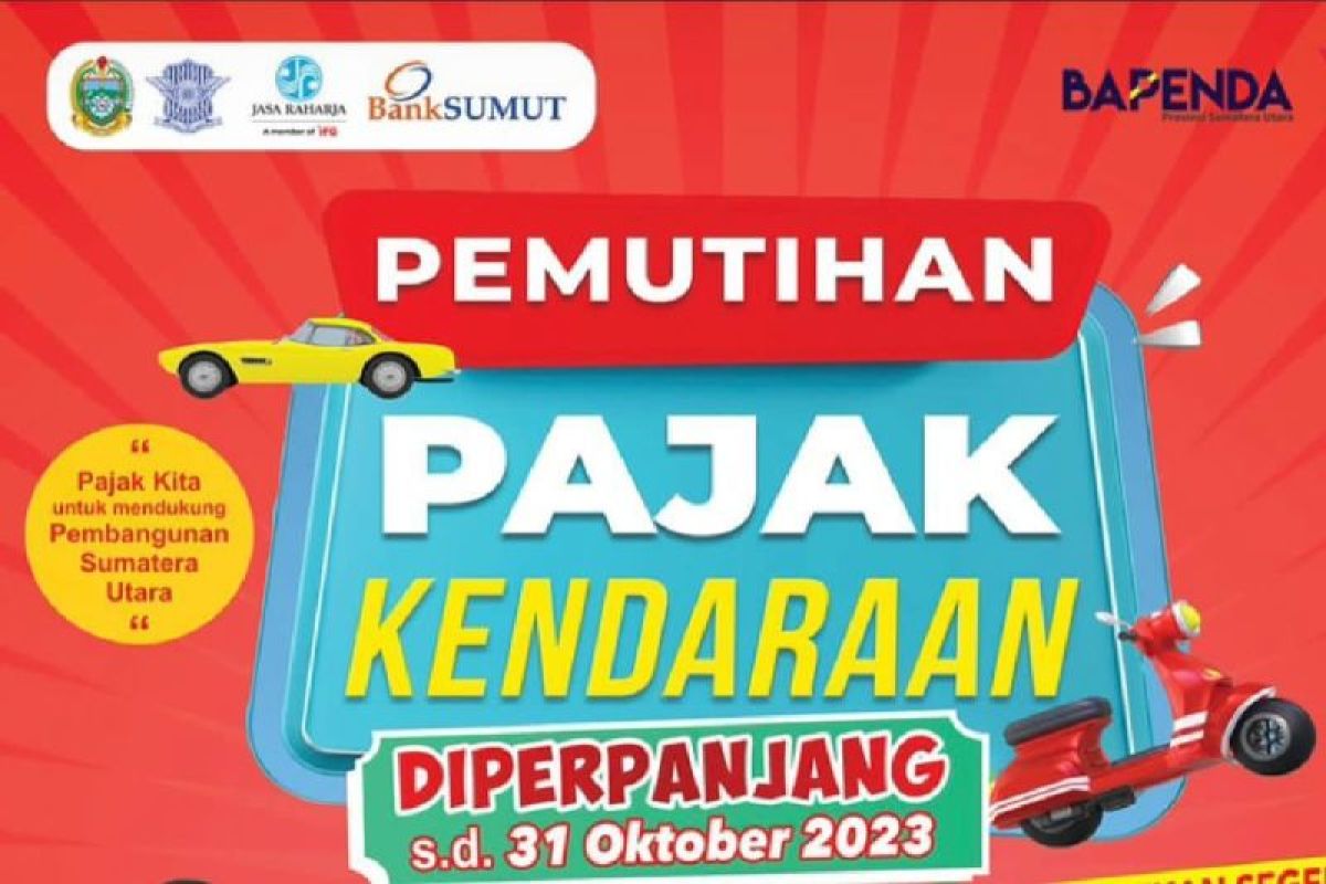 Sumut perpanjang masa program pemutihan pajak kendaraan