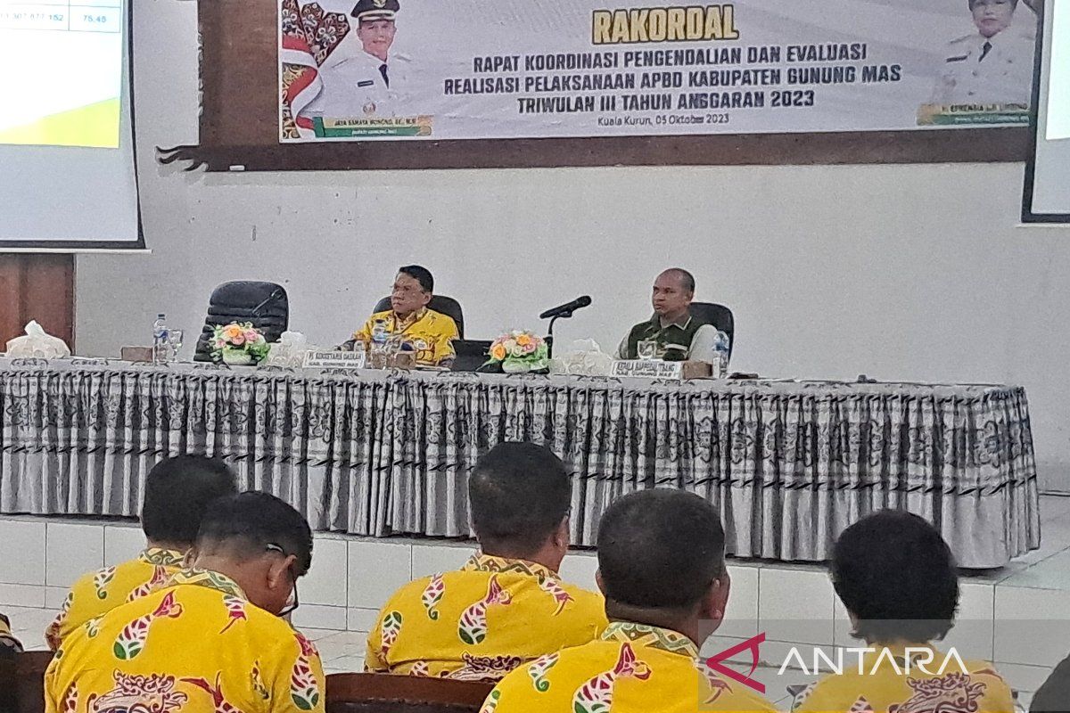 Perangkat daerah di Gumas diminta percepat realisasi pelaksanaan pembangunan