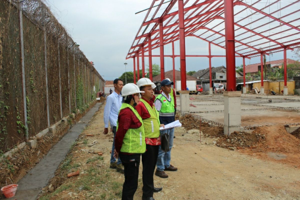 UKPBJ Setwil Jateng tinjau progres gudang basan baran Rupbasan Purwokerto