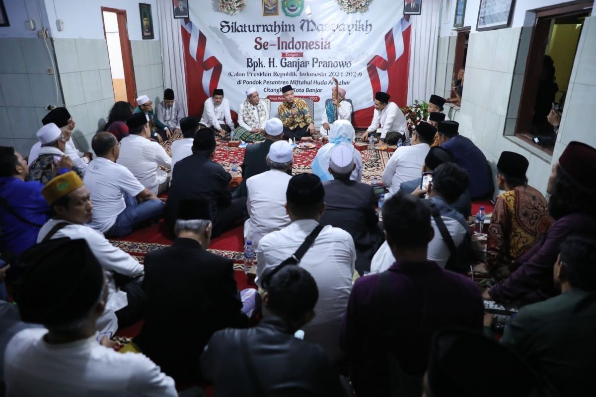 Ganjar Pranowo serap aspirasi ulama di ponpes Miftahul Huda Al-Azhar