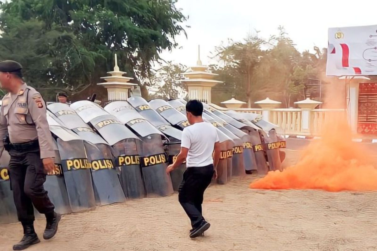 Antisipasi konflik jelang Pemilu 2024 Polres OKU gelar Sispamkota