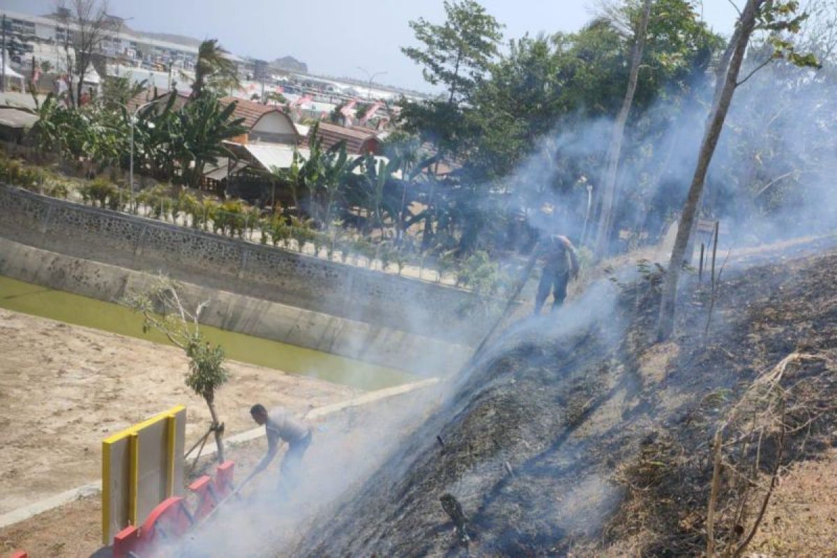 Lahan di Mandalika terbakar jelang MotoGP