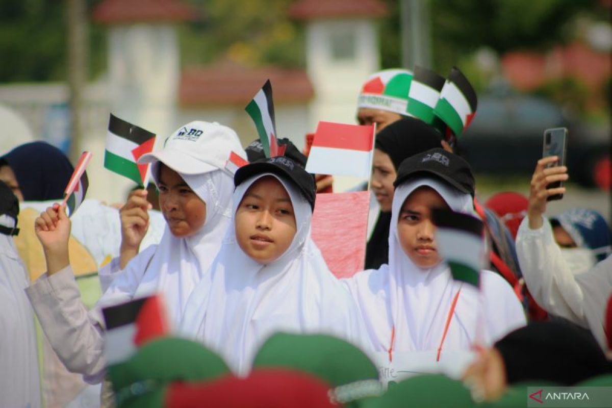 PARADE FOTO - Dukungan untuk Palestina dari Pekanbaru