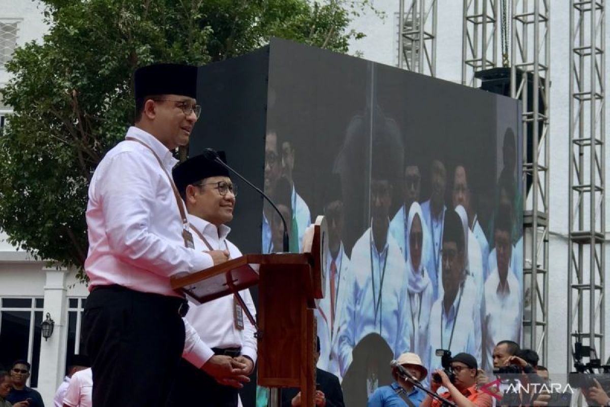 Tim Anies-Muhaimin resmi daftar ke KPU