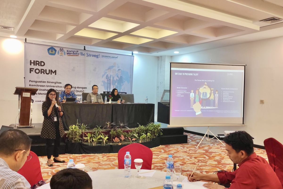 Unila dan BRI Regional Office Bandarlampung bersinergi dalam acara HRD Forum