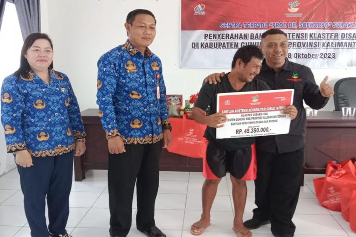 Puluhan penyandang disabilitas di Gumas dapat bantuan dari Sentra Terpadu