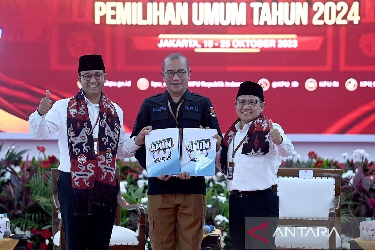 Anies-Muhaimin sebut berkas pendaftaran Pilpres 2024 dinyatakan memenuhi syarat