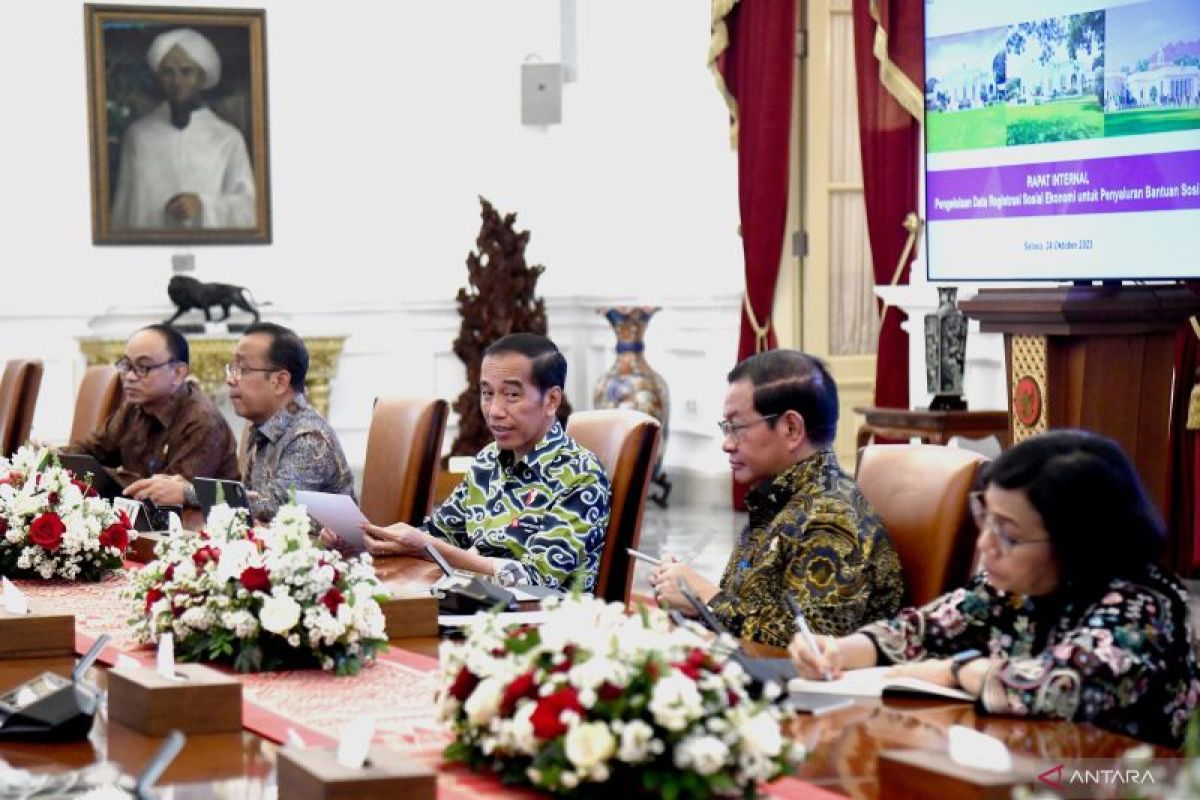 Presiden Jokowi instruksikan data registrasi sosial ekonomi digunakan optimal