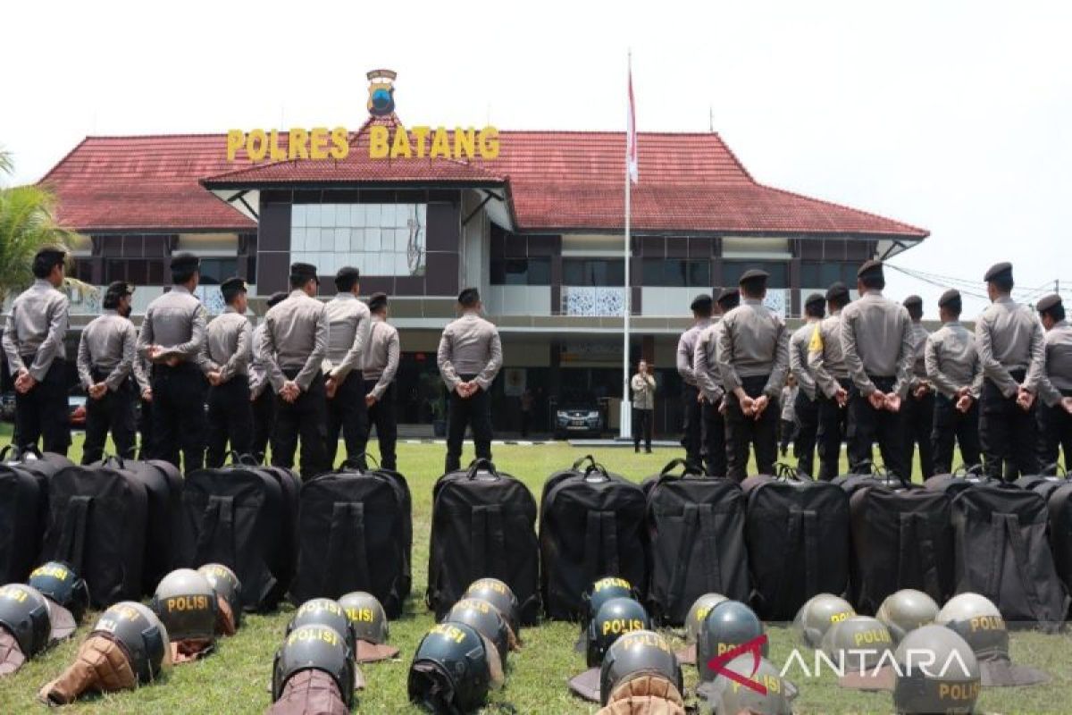 Polres Batang  bentuk pasukan respons cepat Power on Hand" Pemilu 2024