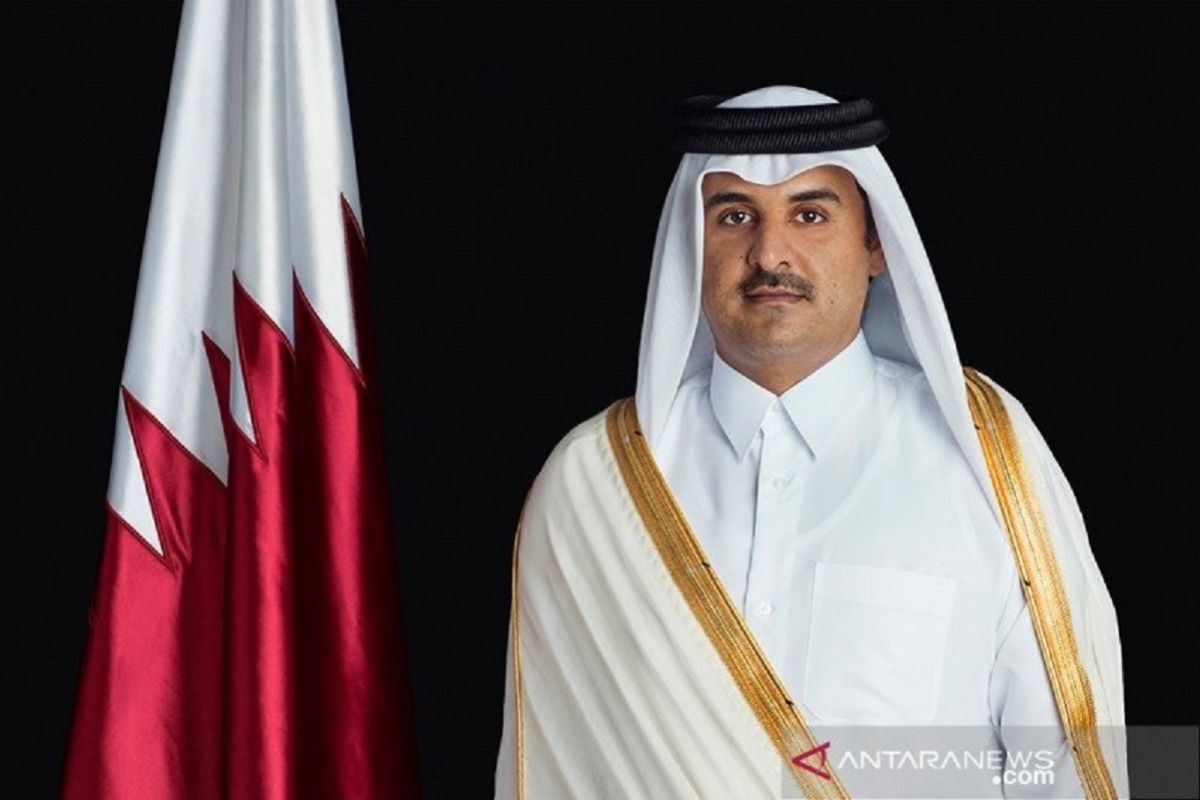 Emir Qatar bahas perlunya perdamaian di Timur Tengah