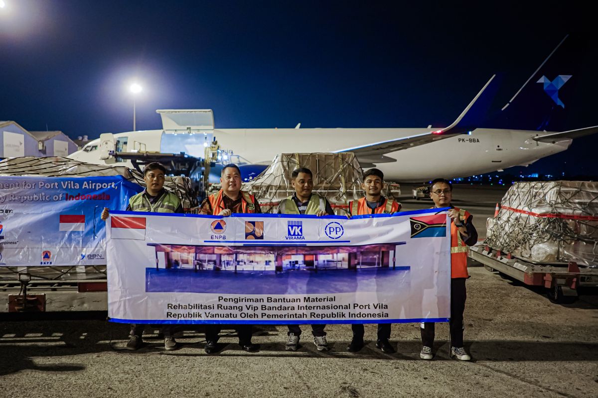 BBN Airlines Indonesia fasilitasi pengiriman bantuan ke Vanuatu