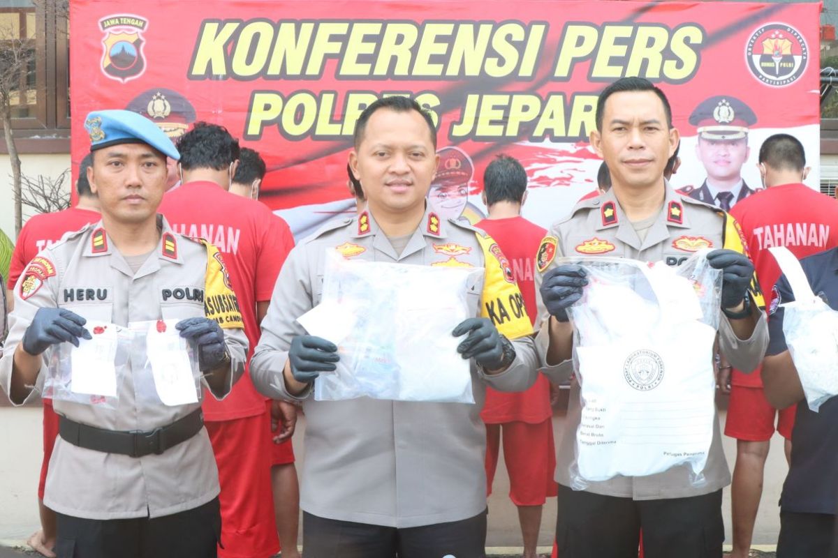 Polres Jepara  ungkap peredaran sabu-sabu seberat 512,88 gram