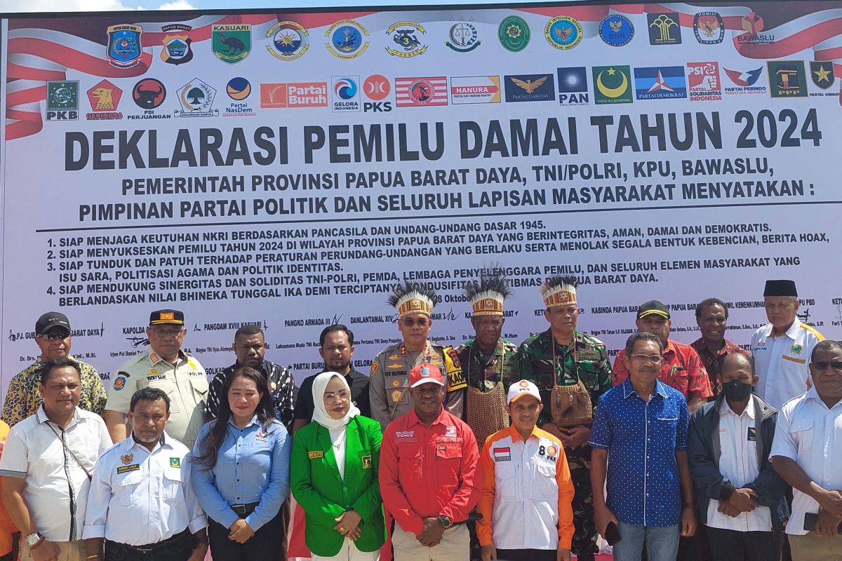Akabri angkatan 90 deklarasikan pemilu damai 2024 di Papua Barat Daya
