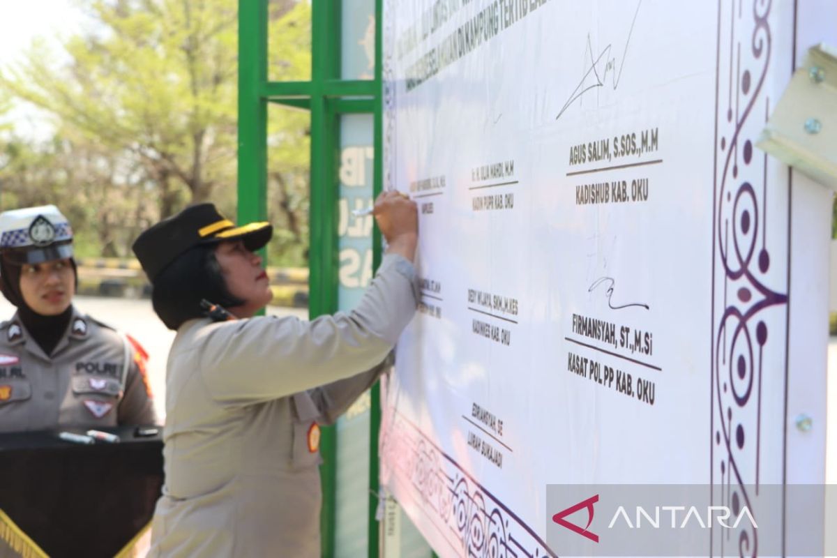 Polres OKU jadikan perumahan KPR Kampung  Tertib Berlalulintas