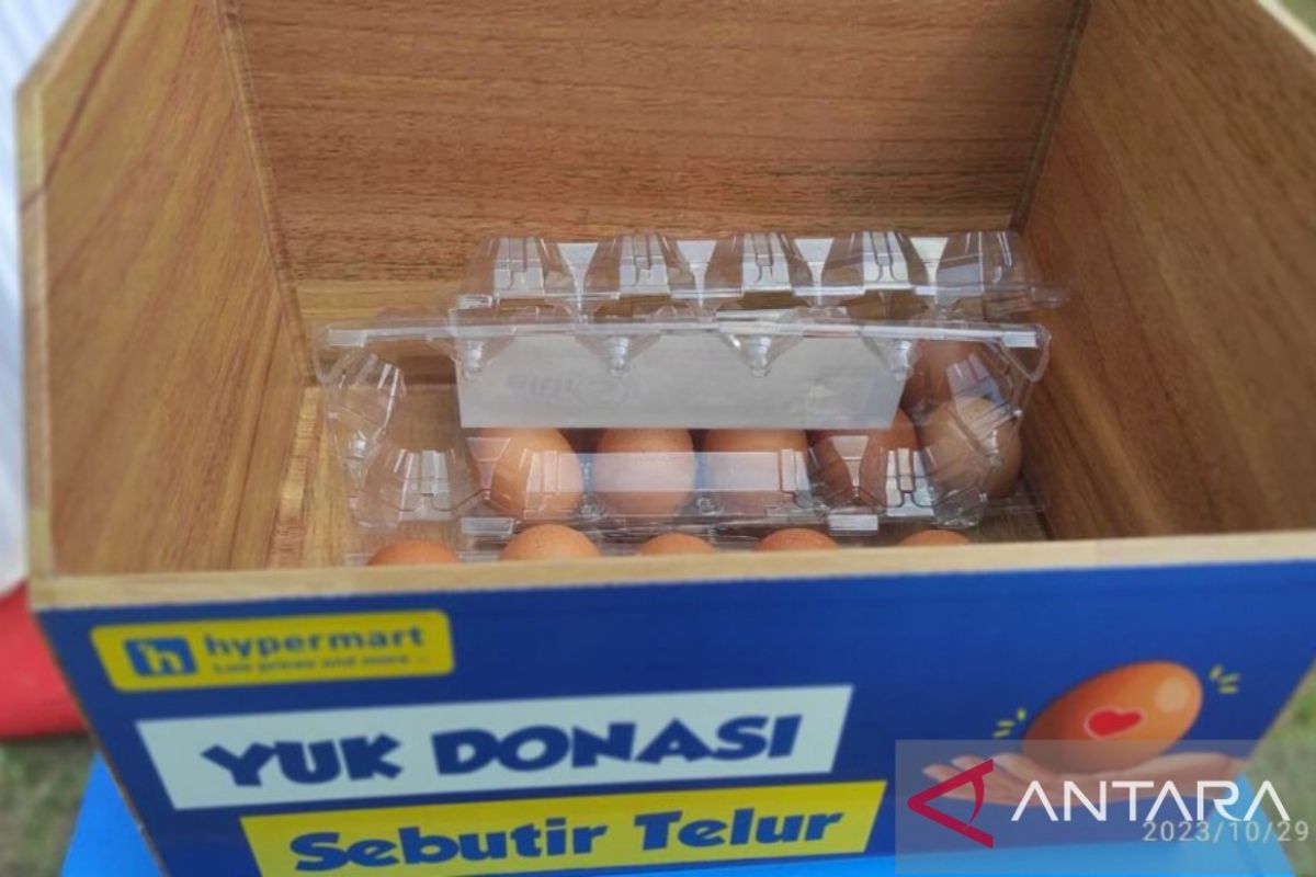 Hypermart mengajak pelanggan donasi telur cegah stunting