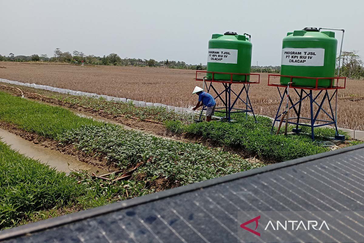 Tenaga surya membuat petani tetap berproduksi saat kekeringan melanda Cilacap