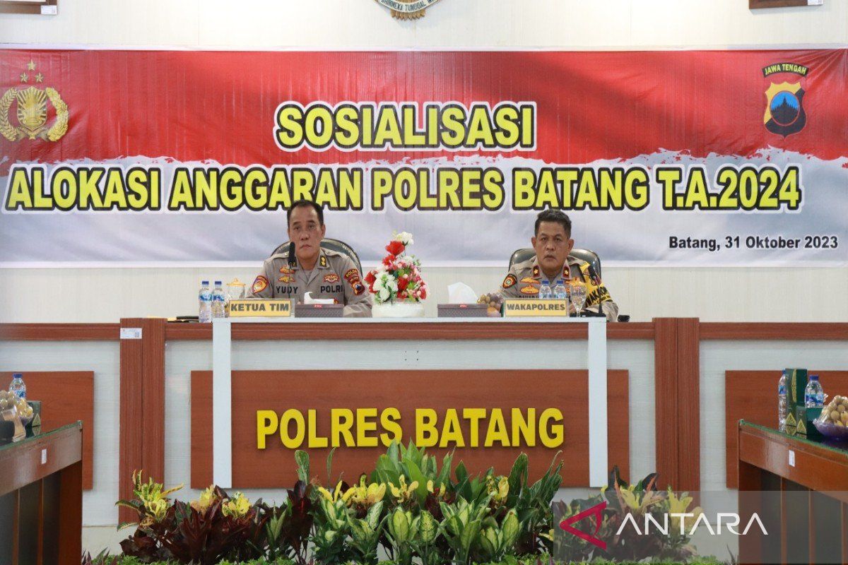 Anggaran Polres Batang tahun 2024 naik jadi Rp67,03 miliar