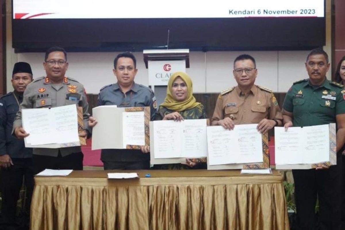 Pemkab-KPU Kolaka Utara tandatangani NPHD Pilkada 2024 Rp56 miliar