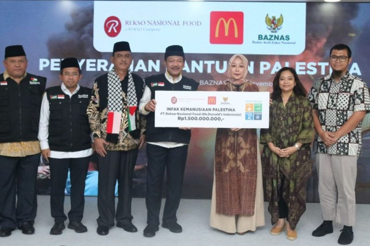 McDonald's Indonesia bantu Rp1,5 miliar untuk  Palestina