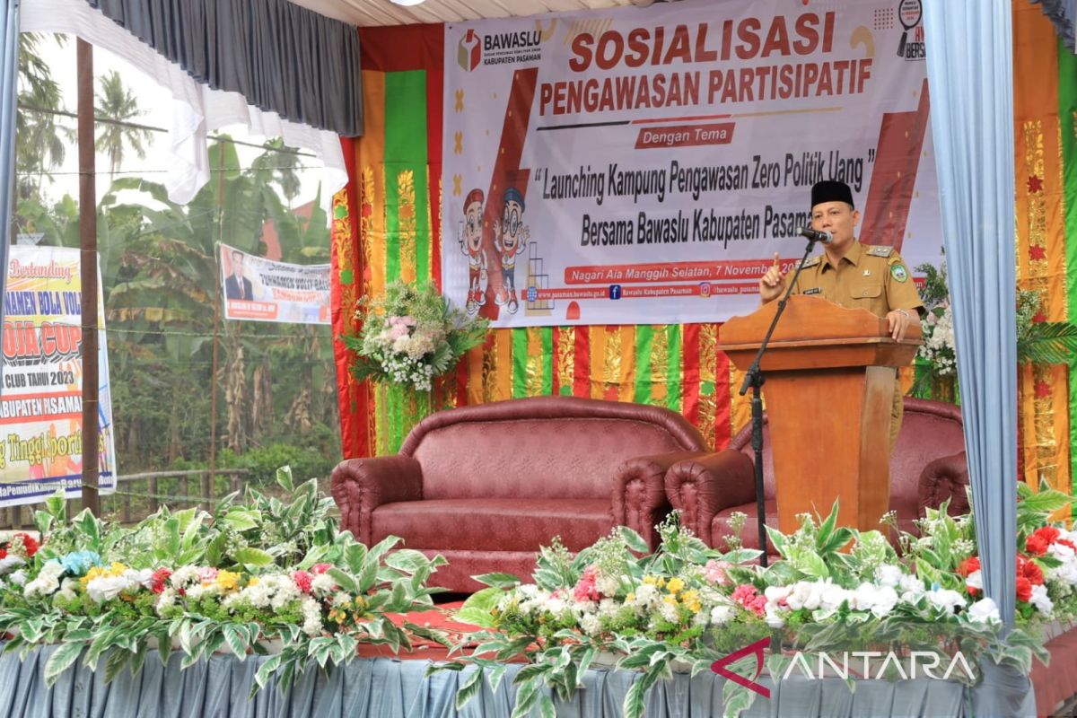 Sonsong Pemilu 2024, Bupati Sabar AS Launching Kampung 'Zero' Politik Uang