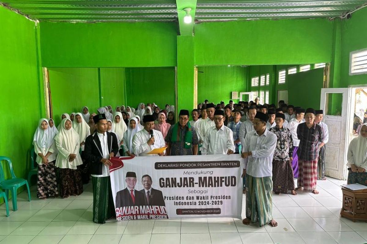 Ponpes di Banten deklarasi dukung Ganjar-Mahfud di Pilpres 2024