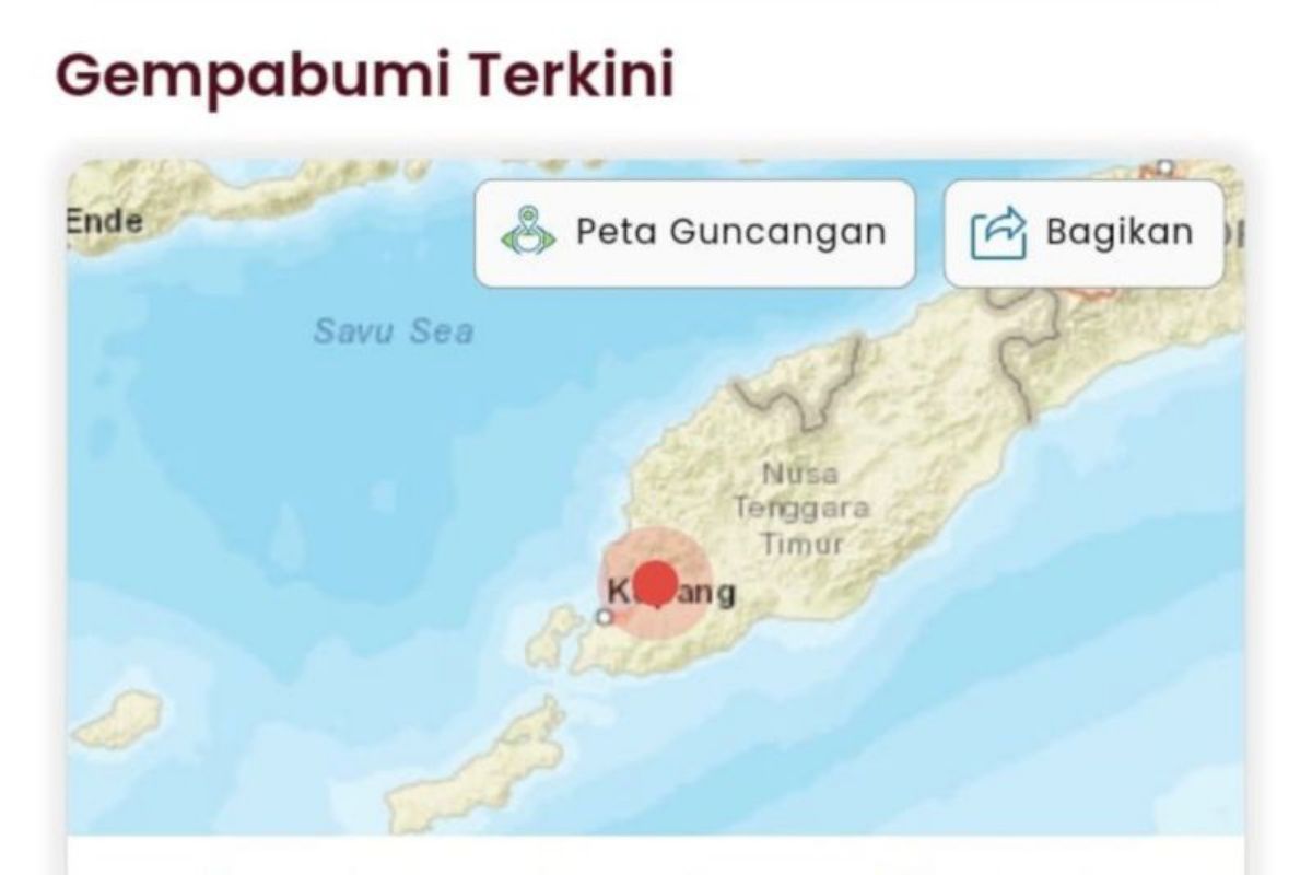 Pasien rumah sakit berhamburan keluar saat gempa magnitudo 5,4 guncang Kupang