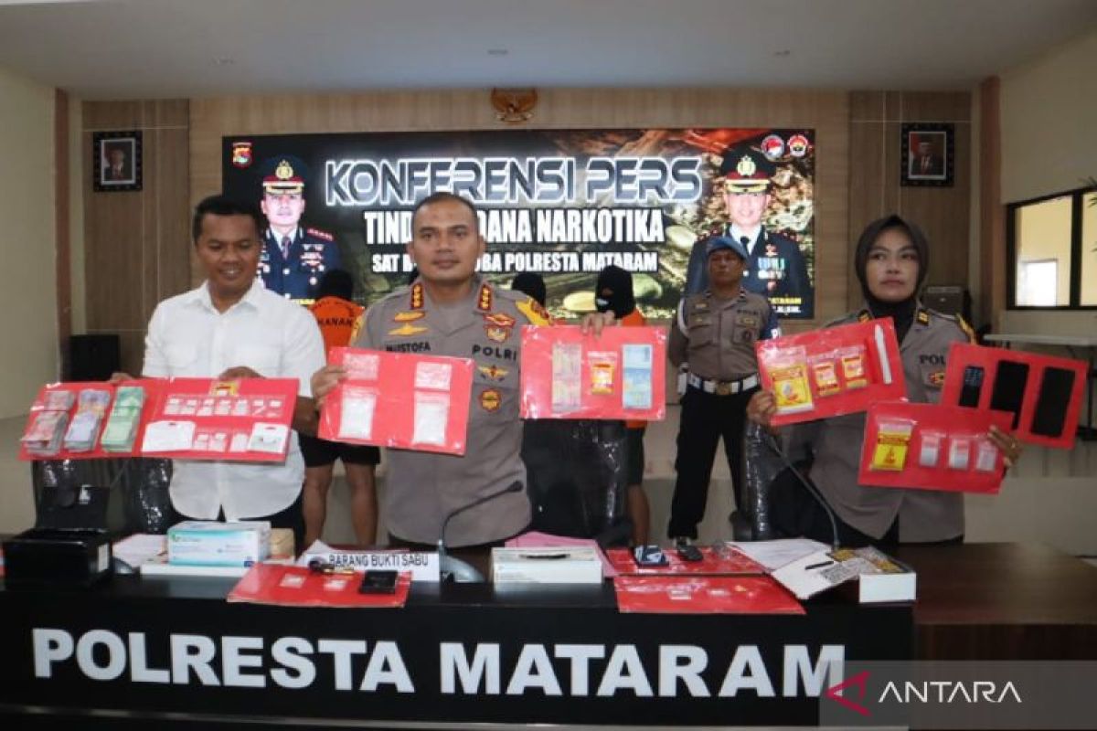 Ayah dan anak di Mataram jadi tersangka kasus peredaran sabu