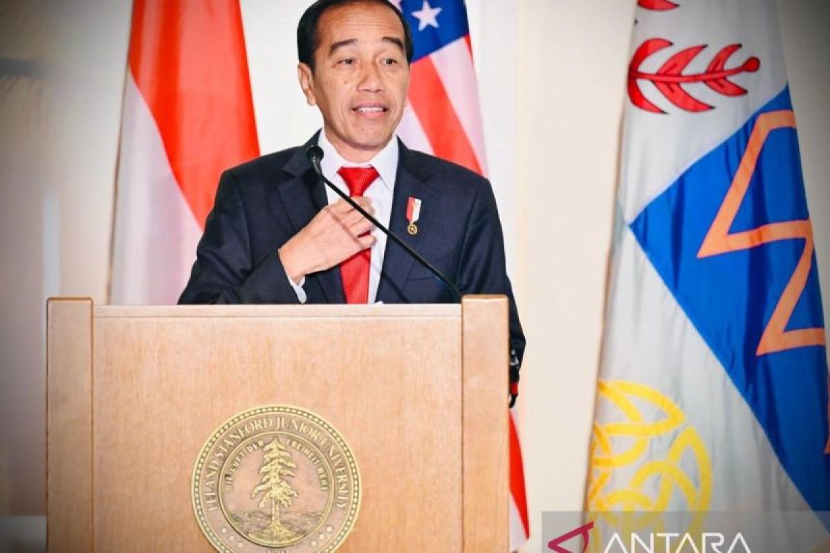 Jokowi sempat bahas dasi merah di Universitas Stanford AS