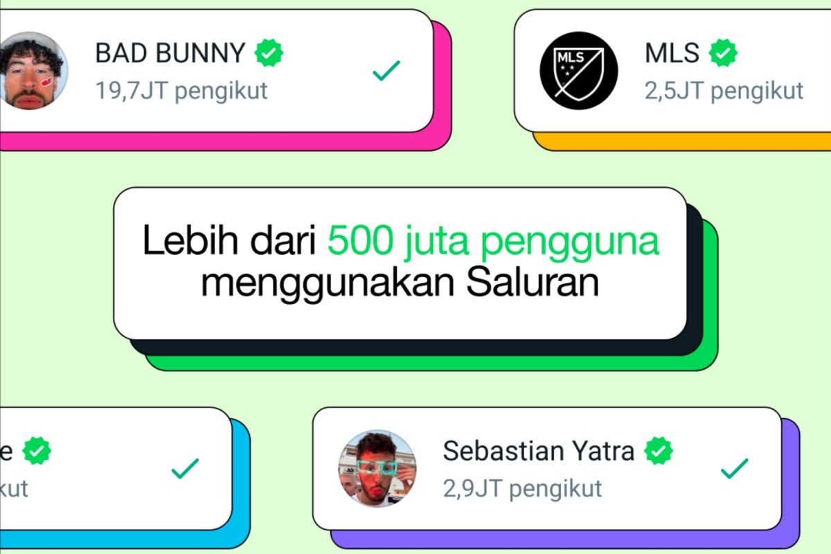 Ada 500 juta pengguna di fitur "Saluran" WhatsApp