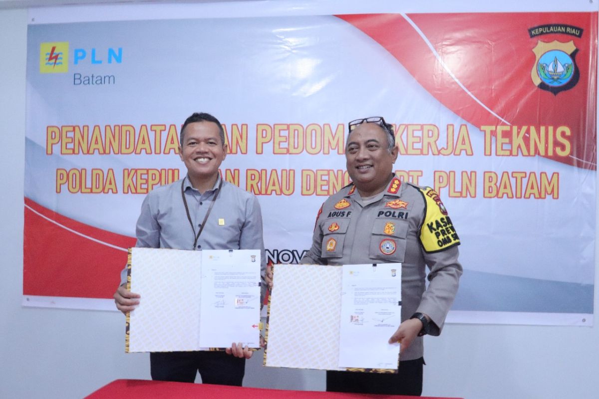 Polda Kepri dan PLN Batam tanda tangani pedoman kerja sama pengamanan objek vital