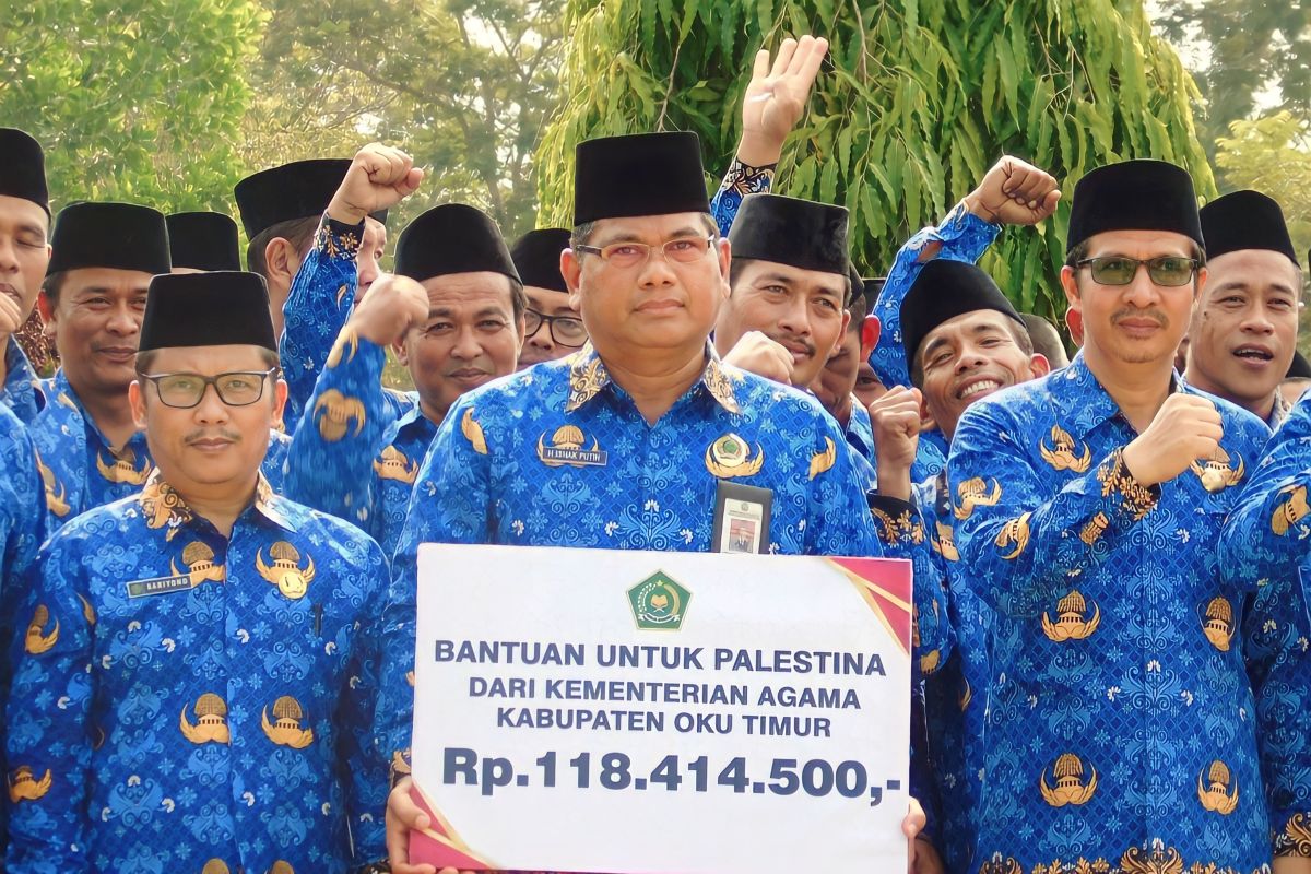 Kemenag OKU Timur himpun donasi Rp118 juta  untuk Palestina