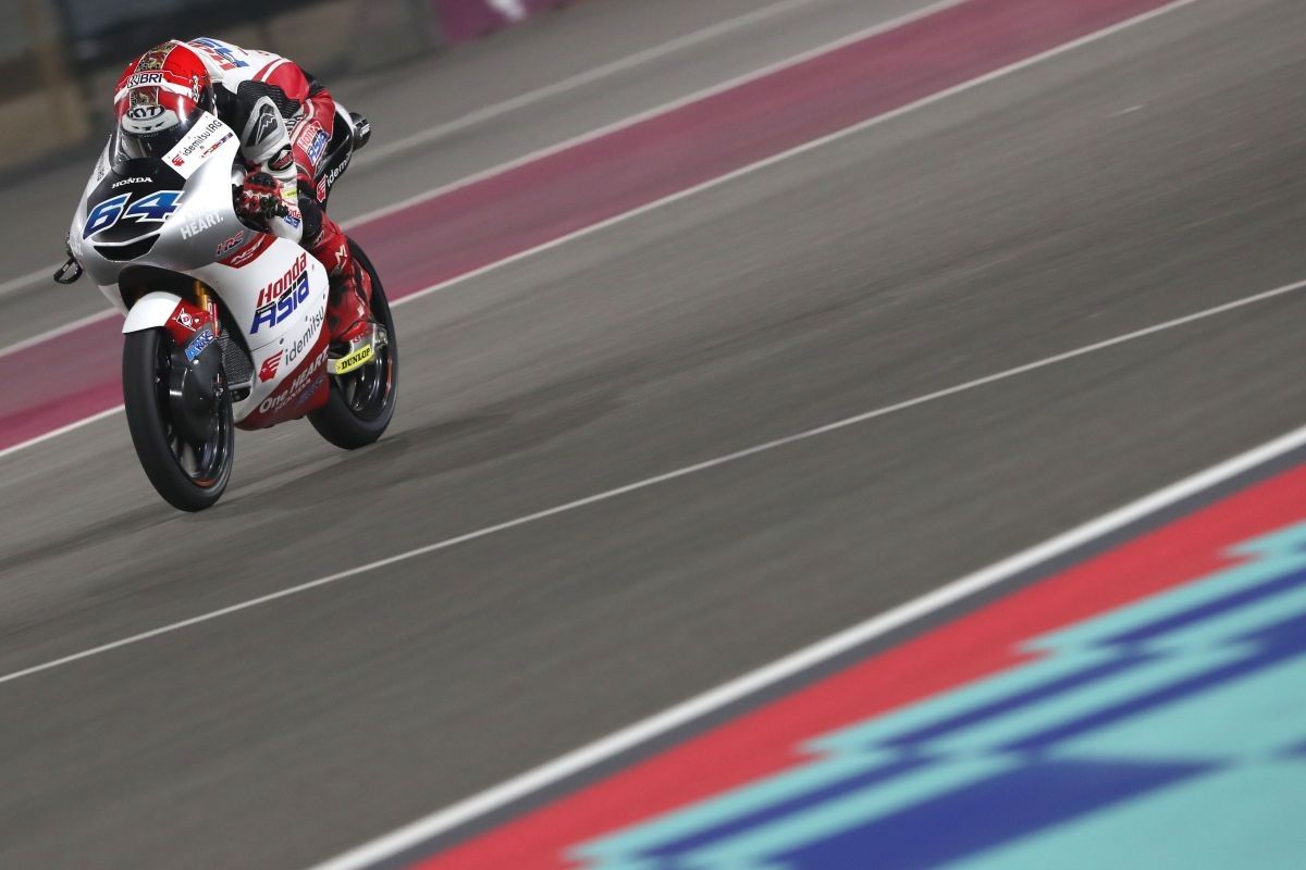 Pembalap motor Indonesia Mario Aji temukan tantangan baru saat jajal Sirkuit Lusail di Qatar