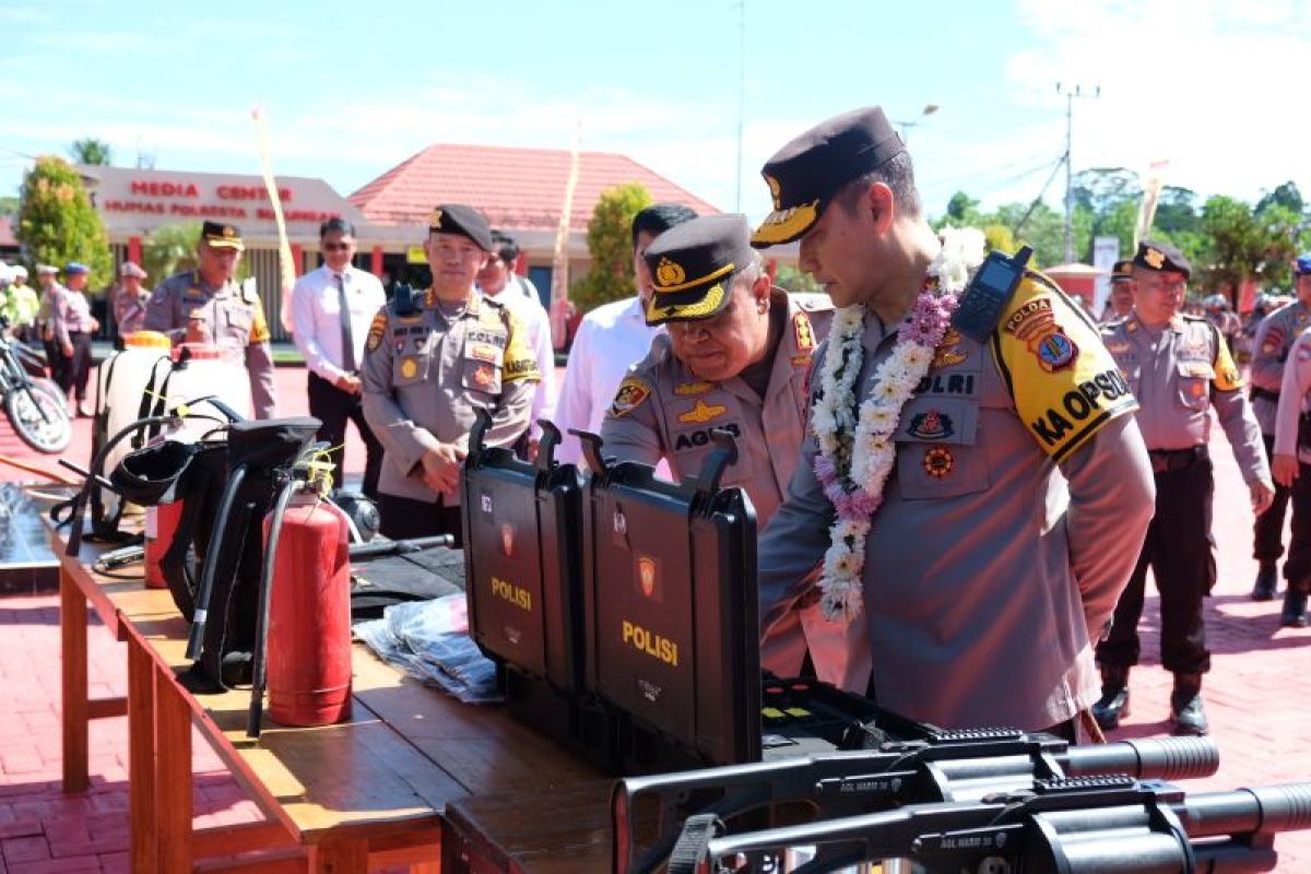 Kapolda Kaltara Mengecek Operasi Mantap Brata di Polresta Bulungan