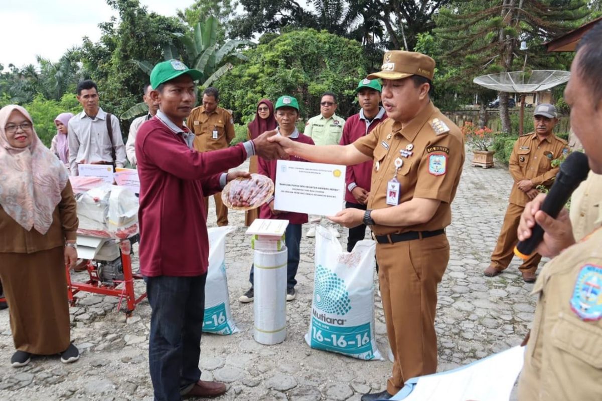 Pemerintah Merangin Jambi memberi alat dan benih pertanian bagi kelompok tani