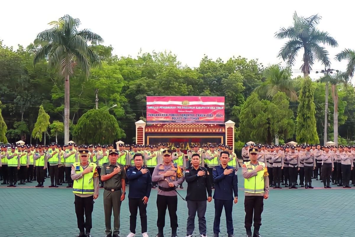 Polres OKU Timur gelar simulasi  pengamanan TPS jelang Pemilu 2024