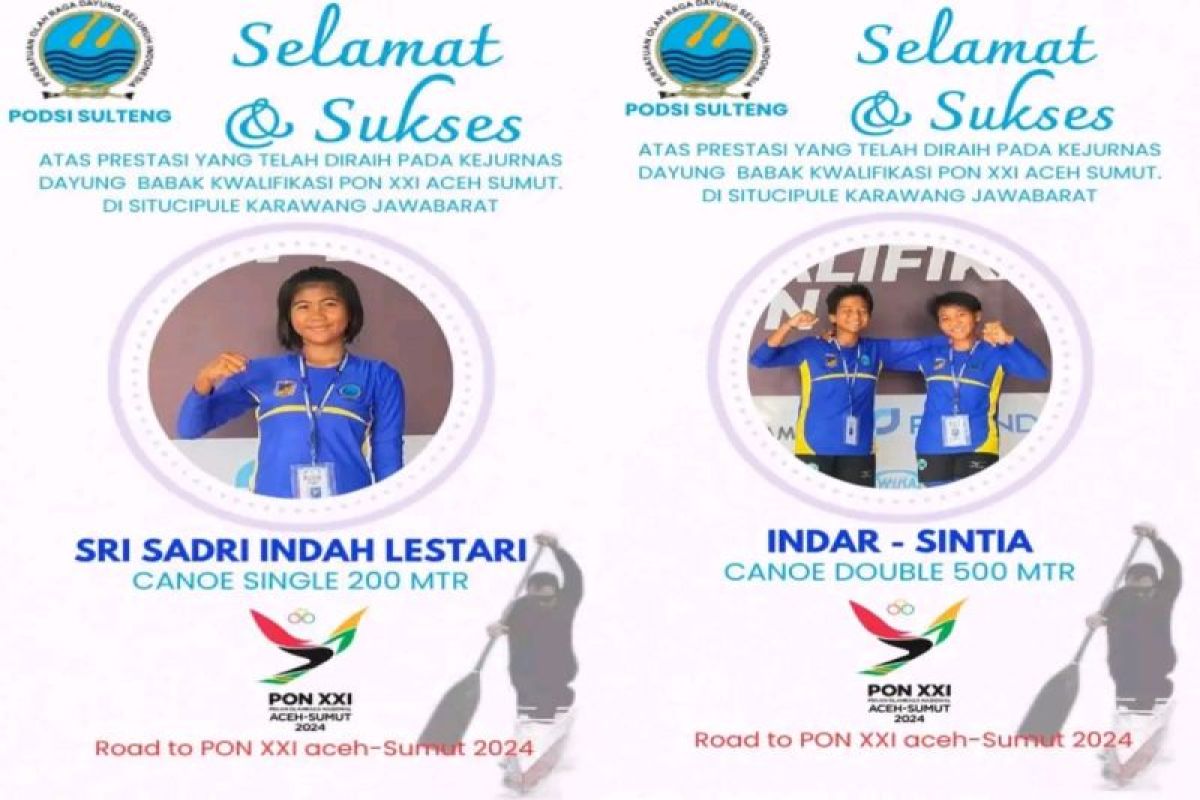 Ukir sejarah baru, atlet dayung canoe putri Morut lolos ke PON XXI tahun 2024