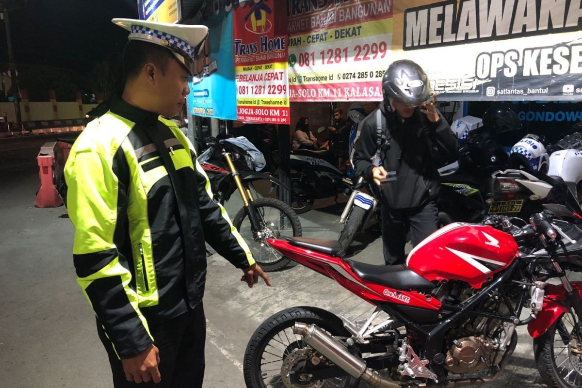 Polres Bantul sita ribuan knalpot kendaraan motor tidak standar selama 2023