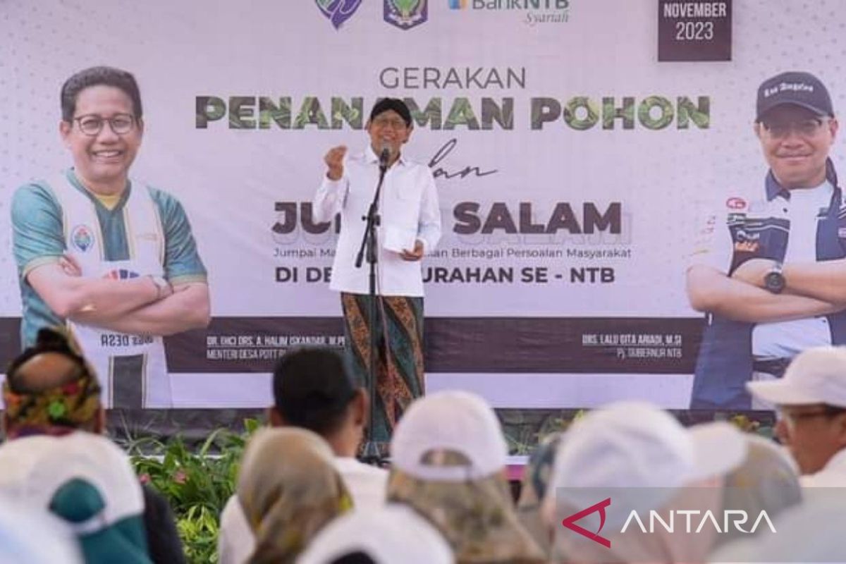 Mendes PDTT mengapresiasi penanaman pohon untuk perubahan iklim di NTB